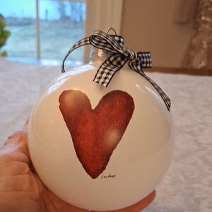 Rae Dunn Heart Ornament